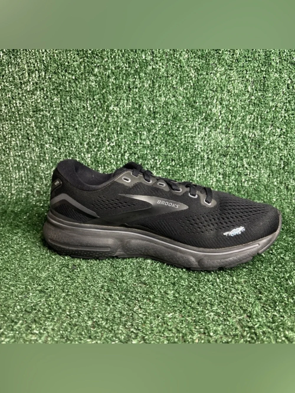 Brooks Ghost 15 Running Shoes Women Size 7 D Wide Black Comfort Low Sneakers‎